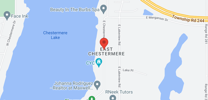 map of 1077 EAST CHESTERMERE DR
